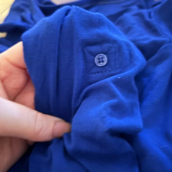 EUC Soft Surroundings Mykonos Tank & Royal Blue Metallic Duster Cardigan Set L - Picture 15 of 16